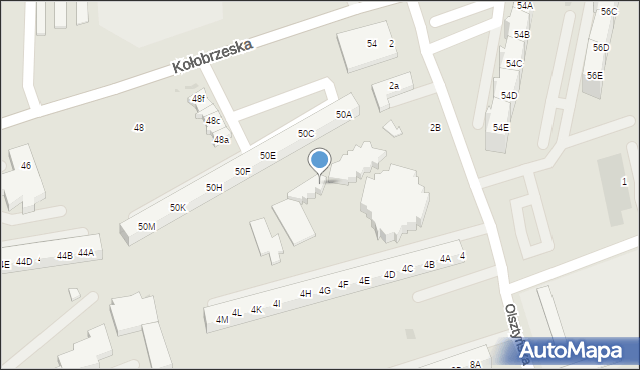 Gdańsk, Olsztyńska, 2c, mapa Gdańska