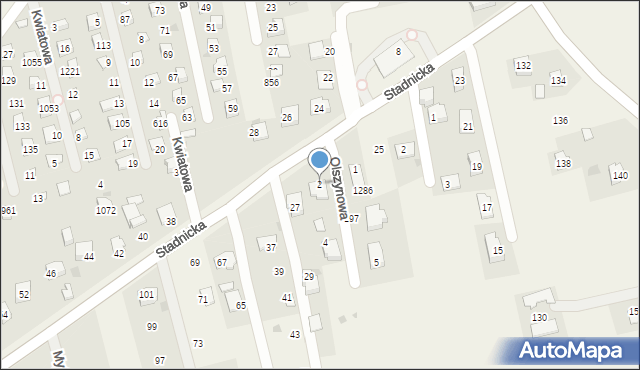 Gdów, Olszynowa, 2, mapa Gdów