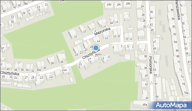 Gdynia, Olsztyńska, 15, mapa Gdyni