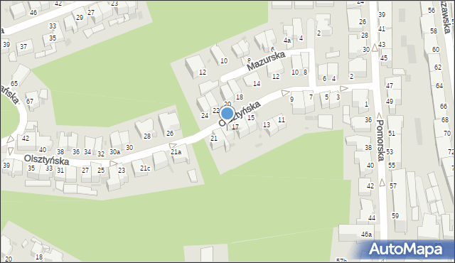 Gdynia, Olsztyńska, 19, mapa Gdyni