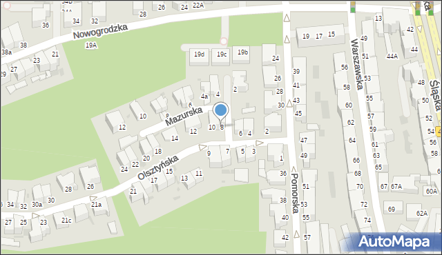 Gdynia, Olsztyńska, 8, mapa Gdyni