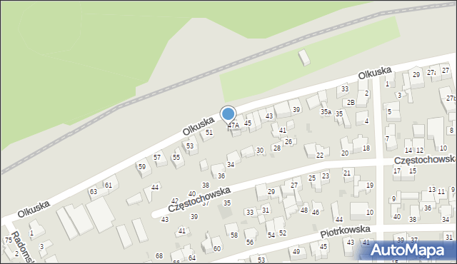 Gdynia, Olkuska, 49, mapa Gdyni