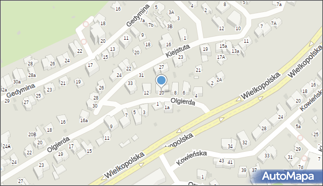 Gdynia, Olgierda, 10, mapa Gdyni