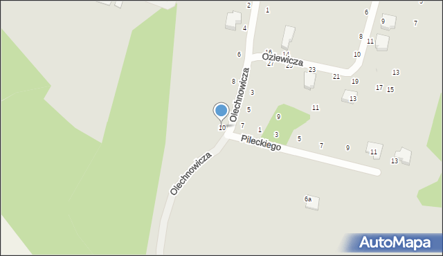 Gdynia, Olechnowicza Antoniego, 10, mapa Gdyni