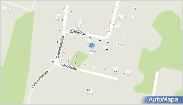 Gdynia, Olechnowicza Antoniego, 11, mapa Gdyni