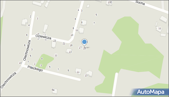 Gdynia, Olechnowicza Antoniego, 15, mapa Gdyni