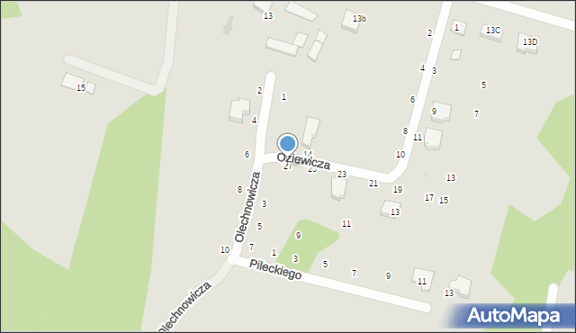 Gdynia, Olechnowicza Antoniego, 27, mapa Gdyni