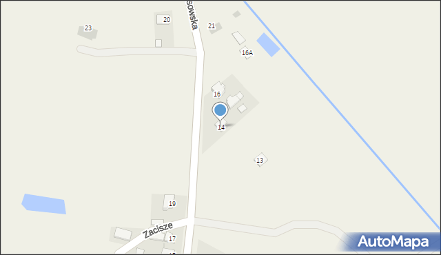 Gniewoszów, Oleksowska, 14, mapa Gniewoszów