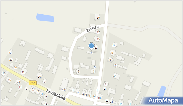 Gniewoszów, Oleksowska, 9, mapa Gniewoszów