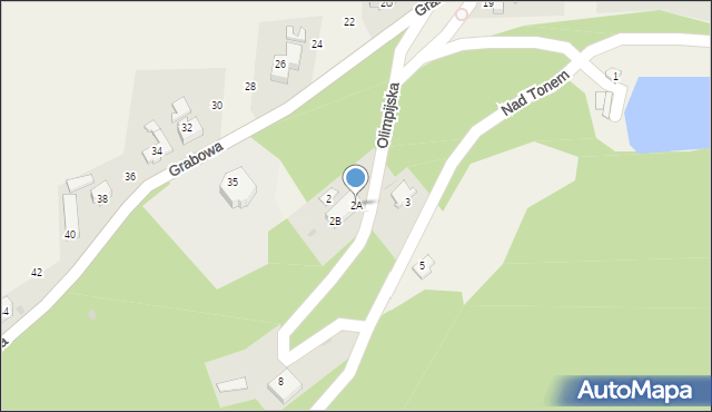 Goleszów, Olimpijska, 2A, mapa Goleszów