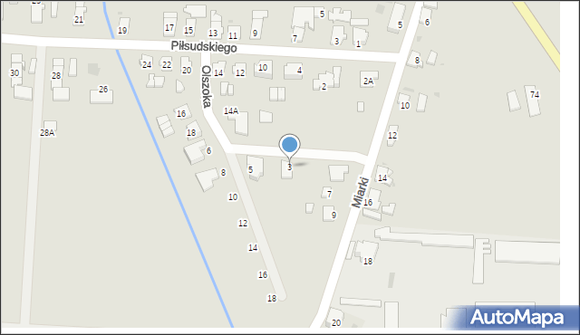 Gorzów Śląski, Olszoka Józefa, ks., 3, mapa Gorzów Śląski