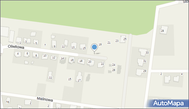 Grabówka, Oliwkowa, 17c, mapa Grabówka