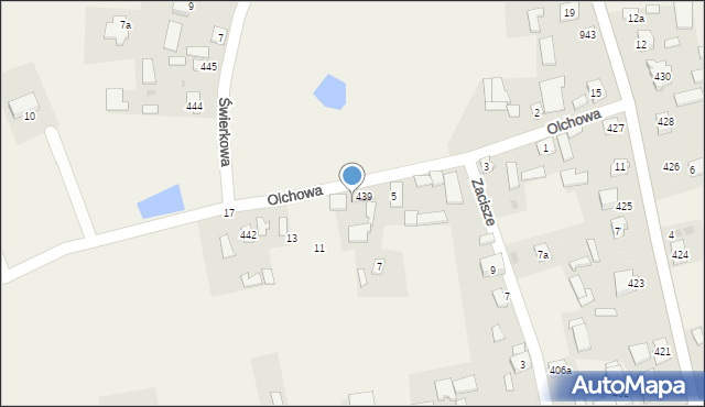 Grębów, Olchowa, 9, mapa Grębów