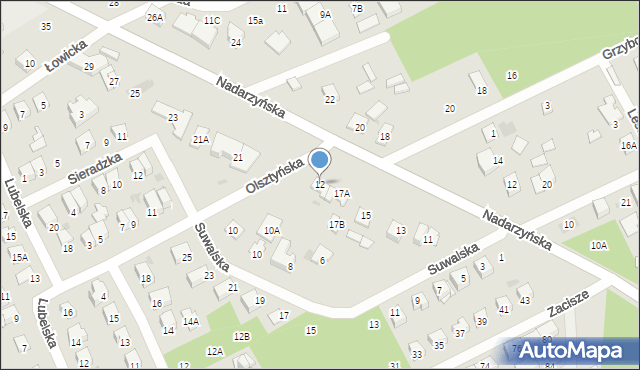 Grodzisk Mazowiecki, Olsztyńska, 12, mapa Grodzisk Mazowiecki