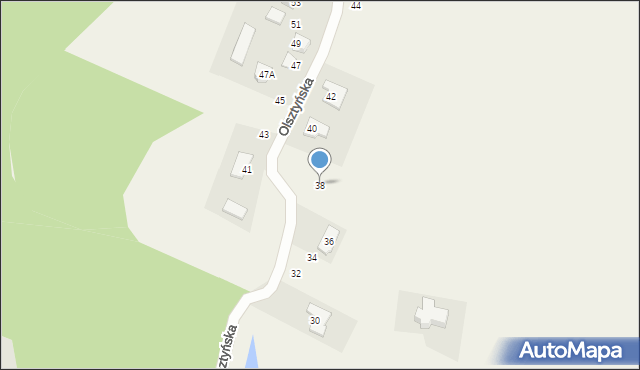 Gronity, Olsztyńska, 38, mapa Gronity