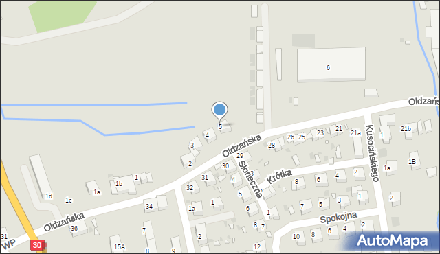 Gryfów Śląski, Oldzańska, 5, mapa Gryfów Śląski