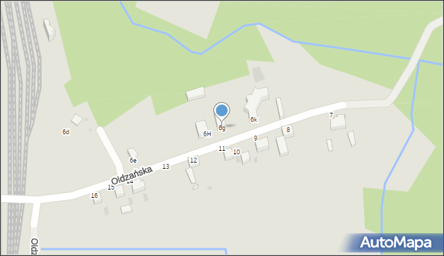 Gryfów Śląski, Oldzańska, 6g, mapa Gryfów Śląski