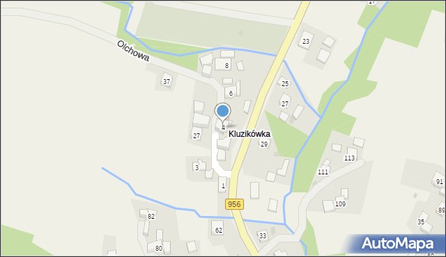 Harbutowice, Olchowa, 4, mapa Harbutowice