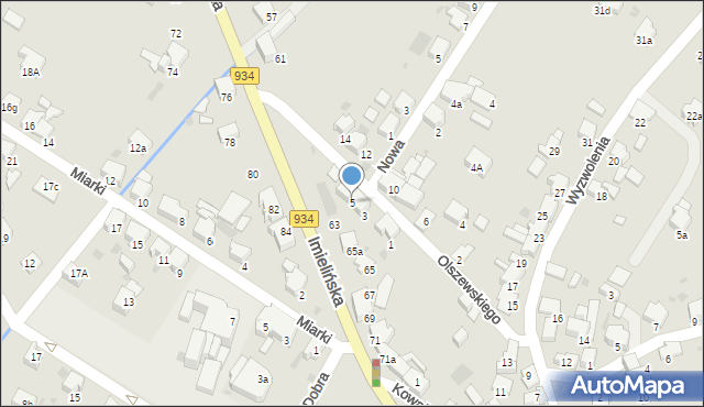 Imielin, Olszewskiego Karola, 5, mapa Imielin