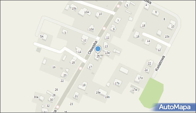 Jaczkowice, Oławska, 15, mapa Jaczkowice