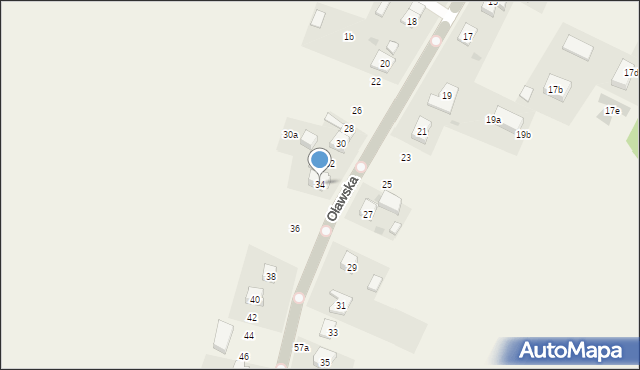 Jaczkowice, Oławska, 34, mapa Jaczkowice