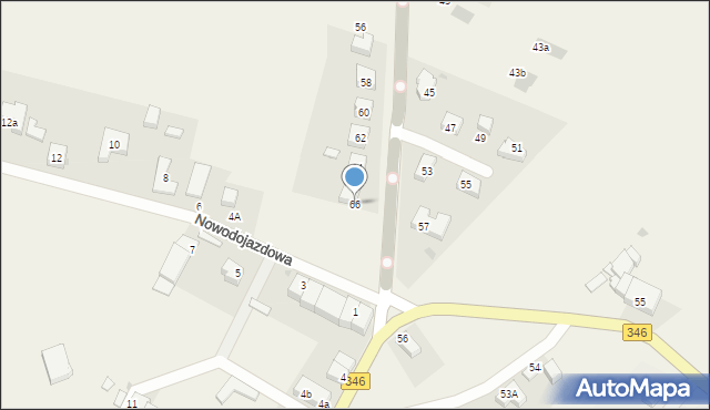 Jaczkowice, Oławska, 66, mapa Jaczkowice