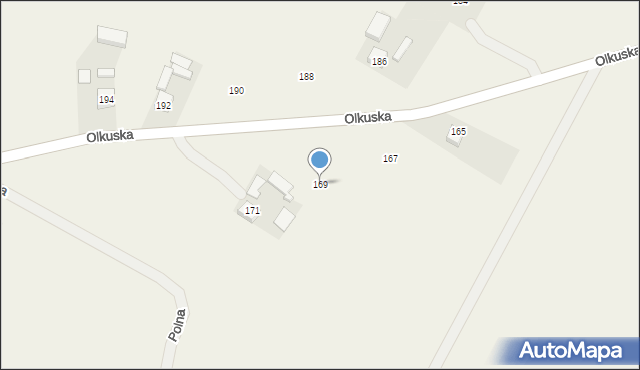 Jangrot, Olkuska, 169, mapa Jangrot