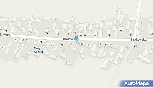 Jangrot, Olkuska, 65, mapa Jangrot