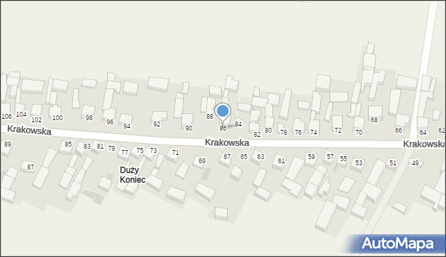 Jangrot, Olkuska, 86, mapa Jangrot