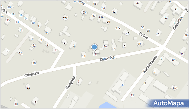 Jelcz-Laskowice, Oławska, 11, mapa Jelcz-Laskowice