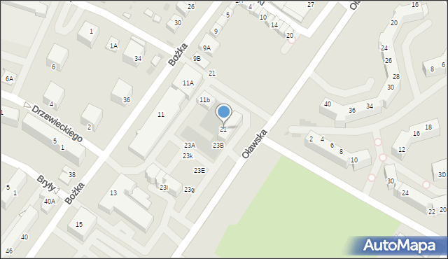 Jelcz-Laskowice, Oławska, 21, mapa Jelcz-Laskowice