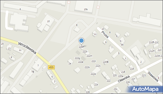 Jelcz-Laskowice, Oławska, 222h, mapa Jelcz-Laskowice