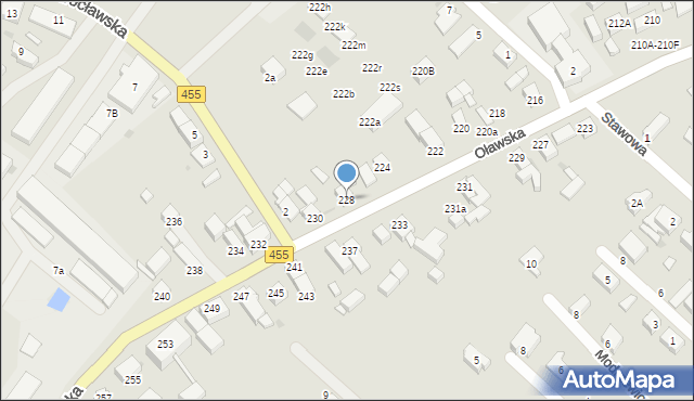 Jelcz-Laskowice, Oławska, 228, mapa Jelcz-Laskowice