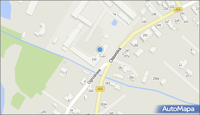 Jelcz-Laskowice, Oławska, 242a, mapa Jelcz-Laskowice