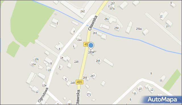 Jelcz-Laskowice, Oławska, 263A, mapa Jelcz-Laskowice