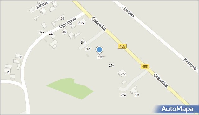 Jelcz-Laskowice, Oławska, 268, mapa Jelcz-Laskowice