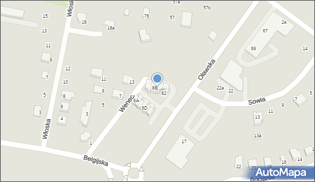 Jelcz-Laskowice, Oławska, 86, mapa Jelcz-Laskowice