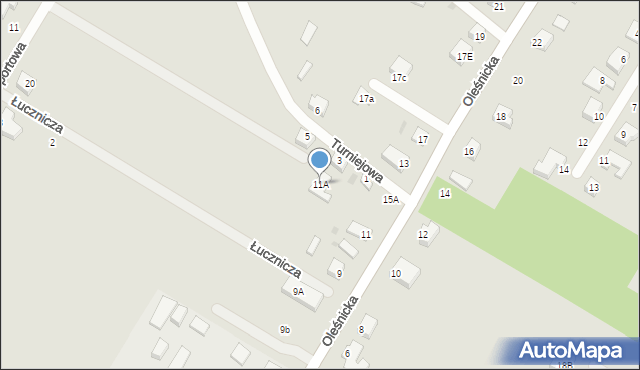 Jelcz-Laskowice, Oleśnicka, 11A, mapa Jelcz-Laskowice
