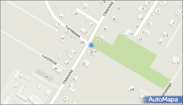 Jelcz-Laskowice, Oleśnicka, 12, mapa Jelcz-Laskowice