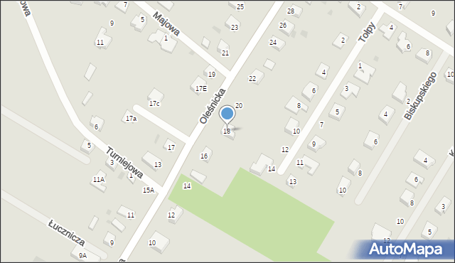 Jelcz-Laskowice, Oleśnicka, 18, mapa Jelcz-Laskowice