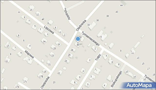 Jelcz-Laskowice, Oleśnicka, 30, mapa Jelcz-Laskowice