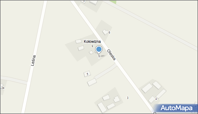 Jeżowa, Oleska, 7, mapa Jeżowa
