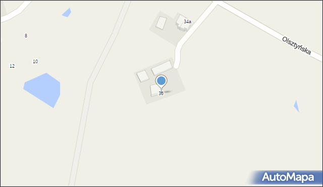 Jonkowo, Olsztyńska, 36, mapa Jonkowo