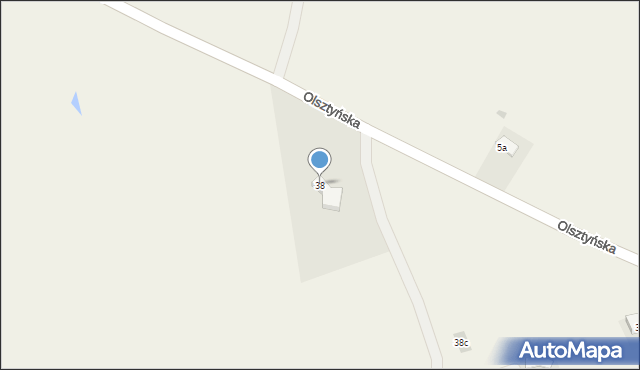 Jonkowo, Olsztyńska, 38, mapa Jonkowo