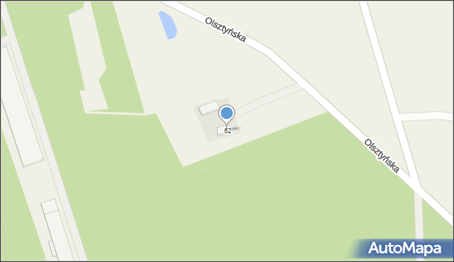 Jonkowo, Olsztyńska, 62, mapa Jonkowo