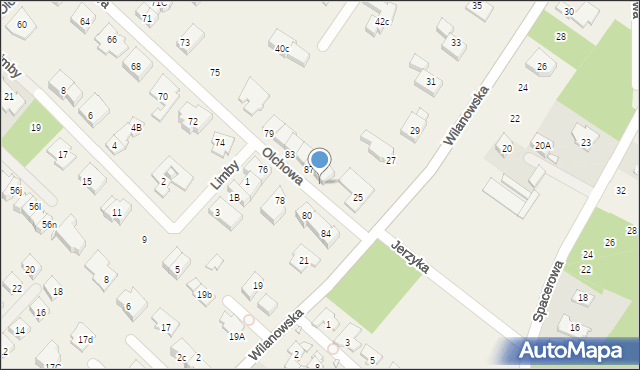 Józefosław, Olchowa, 89, mapa Józefosław