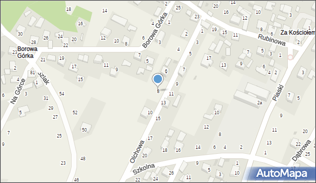 Kamień, Olchowa, 8, mapa Kamień