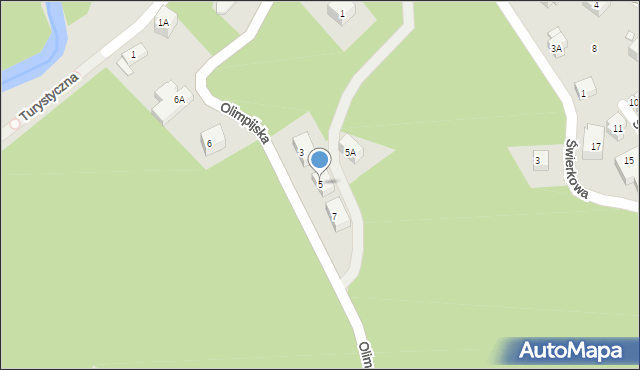 Karpacz, Olimpijska, 5, mapa Karpacz