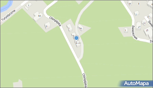 Karpacz, Olimpijska, 7, mapa Karpacz