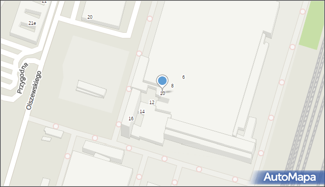 Kielce, Olszewskiego Karola, 10, mapa Kielc